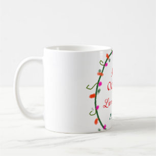 Caneca De Café coroa verde-branca-branca, coroa-branca, Feliz Nat