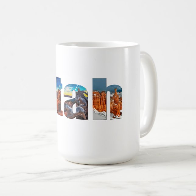Caneca De Café Corôas de Utah (Frente Esquerda)