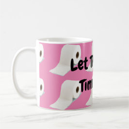 Caneca De Café Corona Virus Toilet Roll Pink