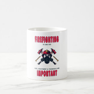 Caneca De Café Corpo de Bombeiros Engraçado Dizendo Bombeiro Pres
