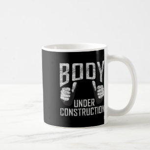 Caneca De Café Corpo Em Construção De Gesso Para Construção De Po