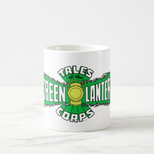 Caneca De Café Corpo Lanterna Verde - Logotipo Verde