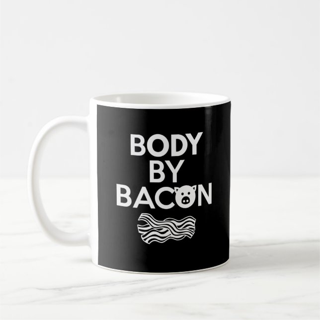 Caneca De Café Corpo Por Bacon Funny Bacon Lover (Esquerda)