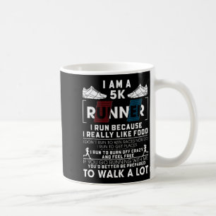 Caneca De Café Corredor de 5.000 Eu Corro Porque Eu Gosto Muito D