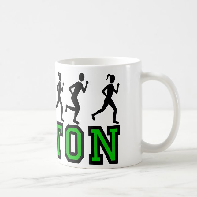 Caneca De Café Corredor de Boston (Direita)
