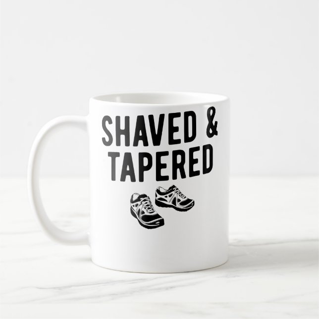 Caneca De Café Corredor de Distância Careca Afilado Engraçado (Esquerda)