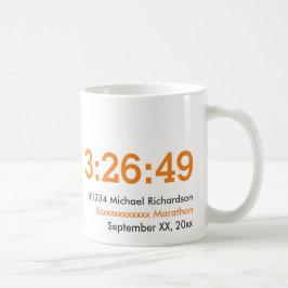 Caneca De Café Corredor de maratona customizável