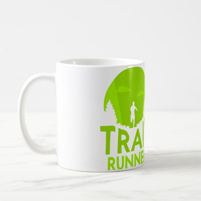 Caneca De Café Corredor de Trilha Correndo Trilhas (Esquerda)