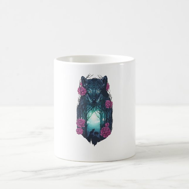 Caneca De Café Correndo com os Lobos (Centro)