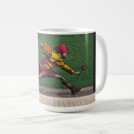 Caneca De Café Correndo com uma flor