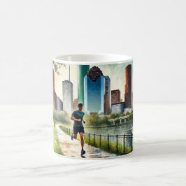 Caneca De Café Correndo em Houston Texas