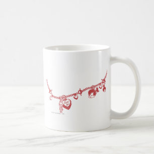 Caneca De Café Corrente da amizade de PEBBLES™