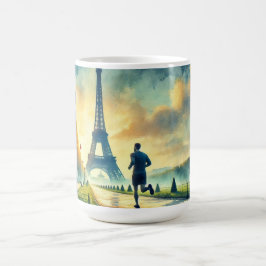 Caneca De Café Corrente em Paris, França Torre Eiffel