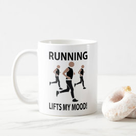 Caneca De Café Correr Levanta Meu Humor Correndo