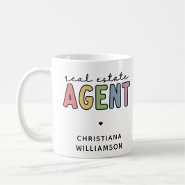 Caneca De Café Corretor de Imóveis Nome Personalizado | Presentes