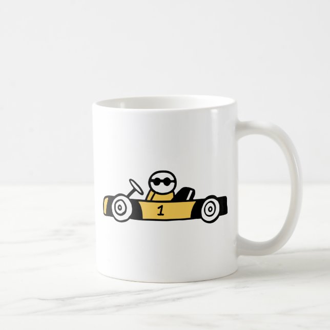 Caneca De Café Corrida Automática, Corrida de Carro (Direita)
