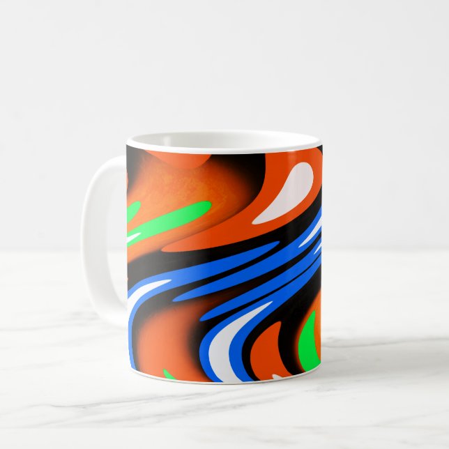 Caneca De Café Corrida cósmica (Frente Esquerda)