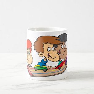 Caneca De Café Corrida de Carros de Madeira para Crianças