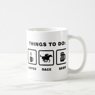 Caneca De Café Corrida de cavalos