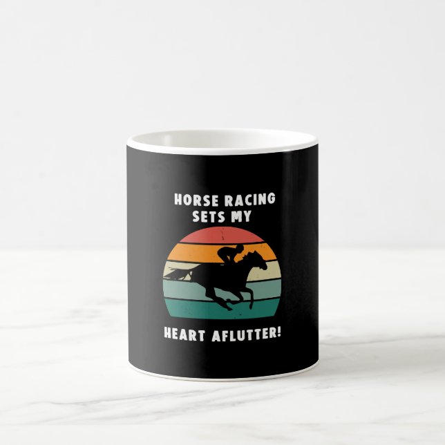 Caneca De Café Corrida de Cavalos (Centro)