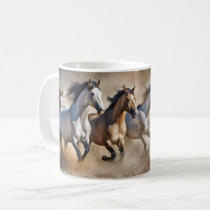 Caneca De Café Corrida de cavalos