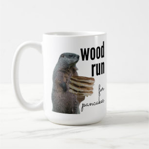 Caneca De Café Corrida de madeira para panquecas (com Woodchuck)