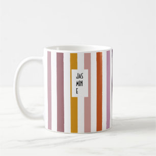 Caneca De Café Corta de Echo Nome Personalizado Mug - Matizes Ros