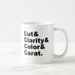 Caneca De Café Corte & Clareza & Cor & Quilate   Classificação de