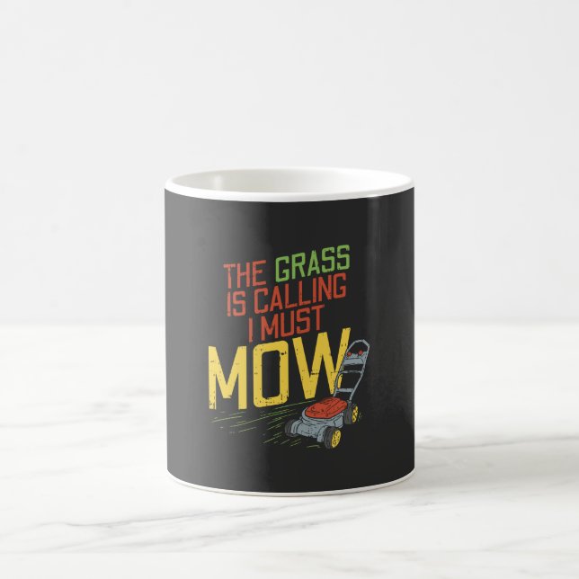 Caneca De Café Corte de Grama - A grama está chamando (Centro)