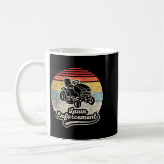 Caneca De Café Corte de Relvado de Fiscalização Engraçado Retro V