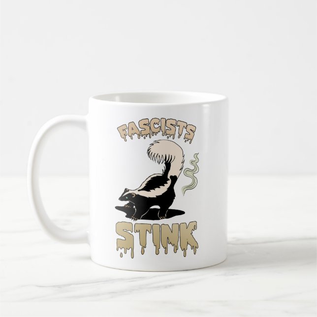 Caneca De Café Corte Retro Bonito - Fascismo Fascista (Esquerda)