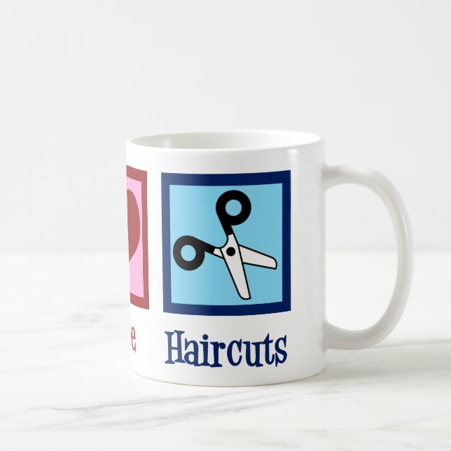 Caneca De Café Cortes de Cabelo Cortantes de Paz Estilista de Cab (Direita)