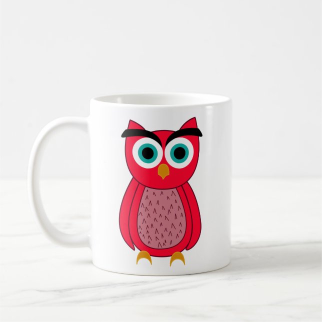 Caneca De Café Coruja (Esquerda)