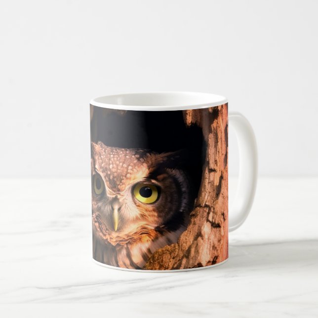 Caneca De Café Coruja (Frente Esquerda)