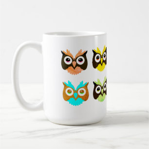 Caneca De Café coruja, ave, natureza
