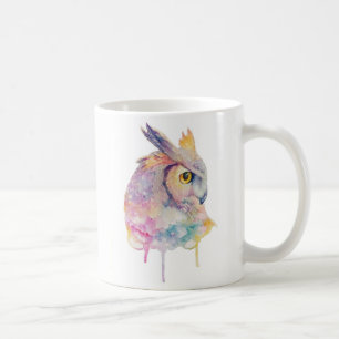 Caneca De Café Coruja da aguarela