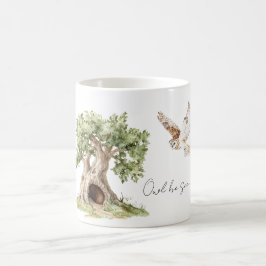 Caneca De Café Coruja da Árvore Vai Te Ver Passarinho