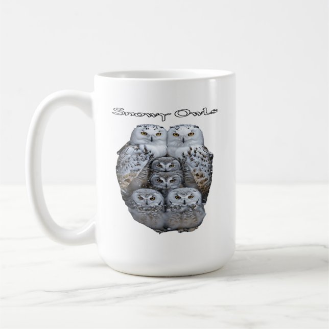 Caneca de Café Coruja da Neve (Esquerda)