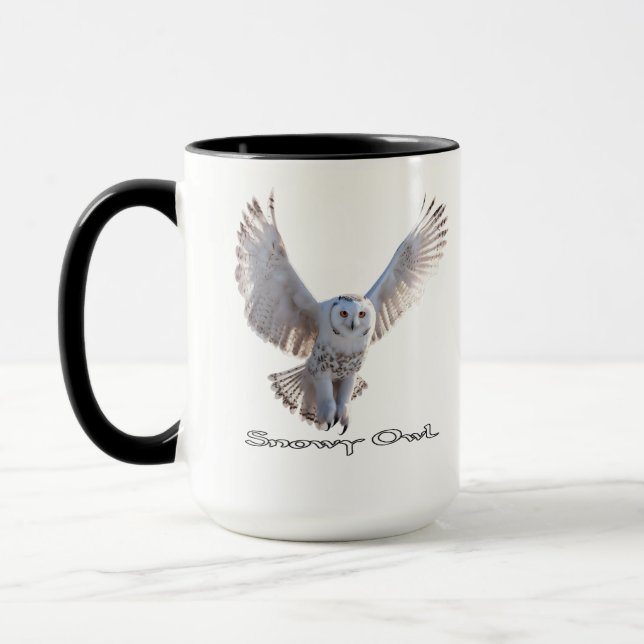 Caneca de Café Coruja da Neve (Esquerda)