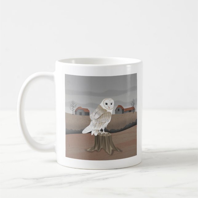 Caneca De Café Coruja-das-torres (Esquerda)