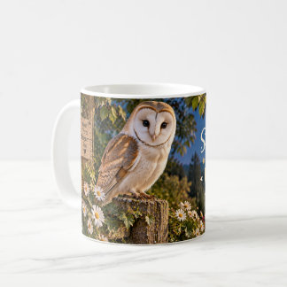Caneca De Café Coruja-das-torres Permaneça Sábio Permaneça Maravi