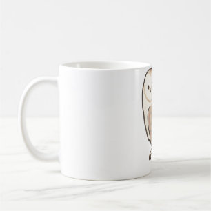 Caneca De Café Coruja-de-bico-branca Delight � Arte Animal