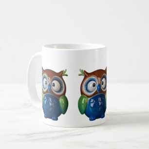 Caneca De Café Coruja de Cartoon Bonita