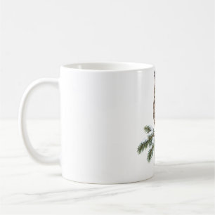 Caneca De Café Coruja-de-chifres numa Spruce Nevada