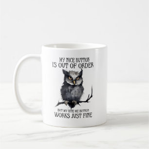 Caneca De Café Coruja de Cotação Cômica