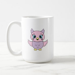 Caneca De Café Coruja de desenho animado
