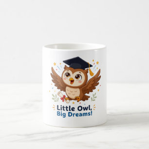 Caneca De Café Coruja de Formatura Fofa Pequena Coruja Grandes So