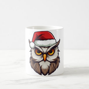 Caneca De Café coruja de Natal