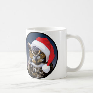 Caneca De Café Coruja-de-Natal - Mug Branco Clássico de 11 oz