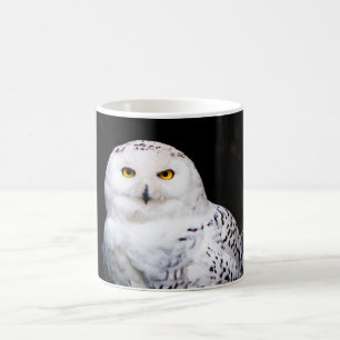 Caneca De Café Coruja-de-neve majestosa de inverno